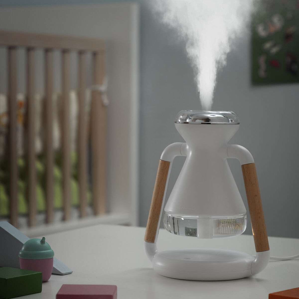 3-i-1 Trådlös laddare, aromdiffuser och luftfuktare Misvolt InnovaGoods